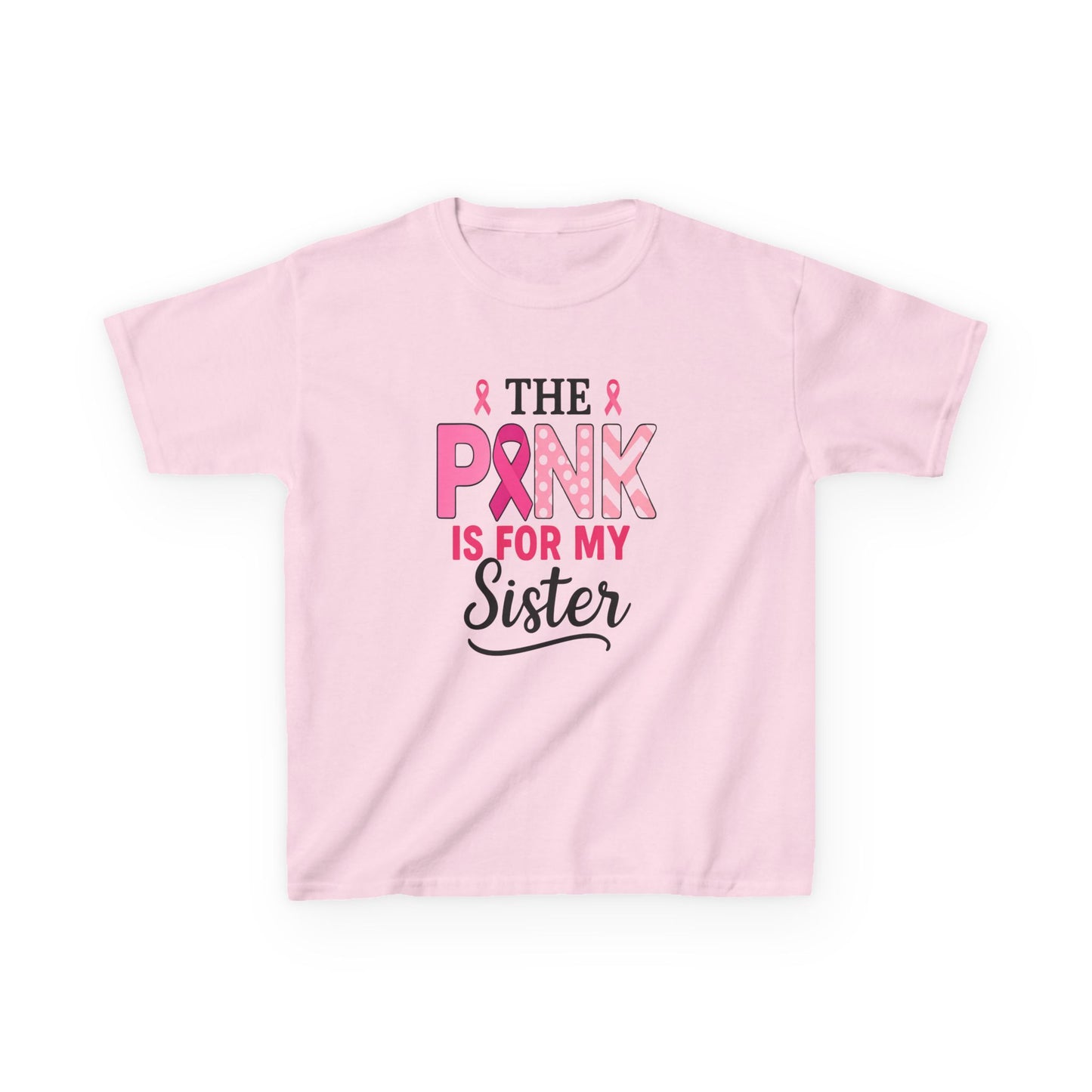 Pink Ribbon Sister Tee: Breast Cancer Awareness Gift