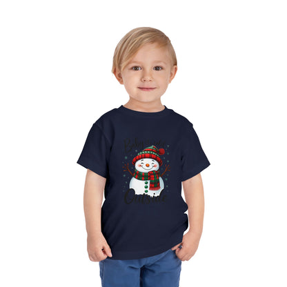 Baby It's Cold Outside Snowman Toddler Christmas Tee