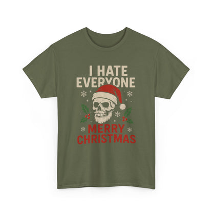 Grumpy Santa Skull Christmas Tee