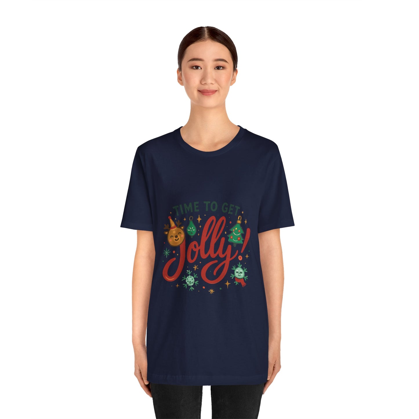Time to Get Jolly! Christmas Tee — Festive Holiday Graphic T-Shirt