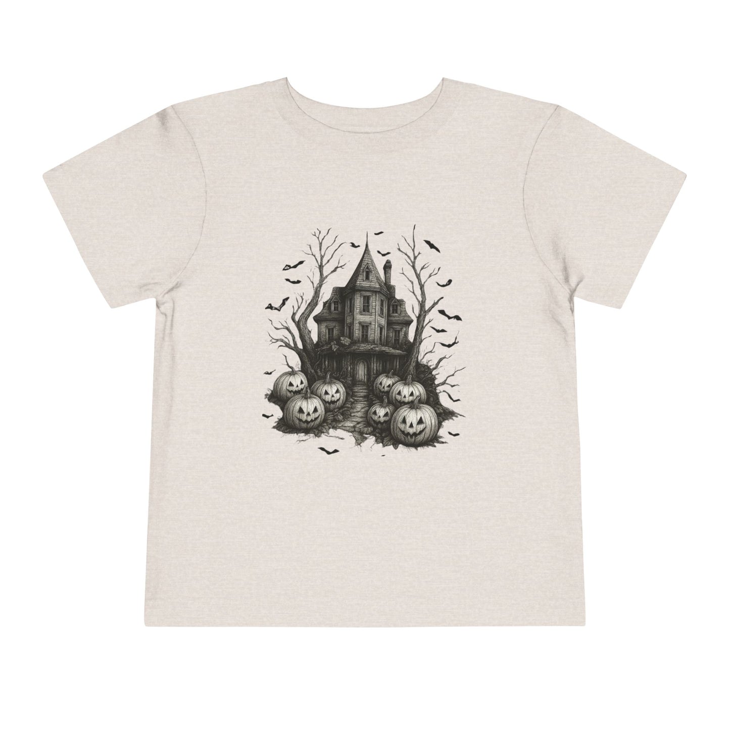 Spooky Halloween House Toddler Christmas Tee
