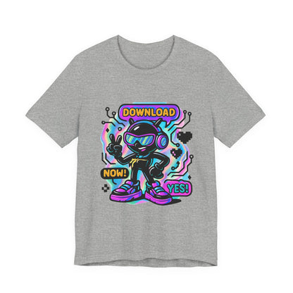 Download Now! Retro Gamer Alien T-Shirt — Neon Vaporwave Gaming Tee