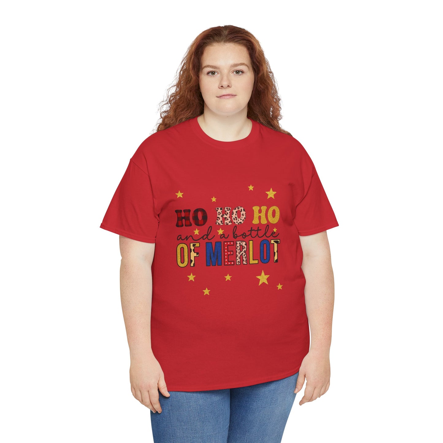 HO HO HO & Merlot Christmas Tee