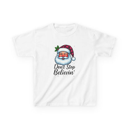 Santa Claus & Don't Stop Believin' Dinosaur Tee