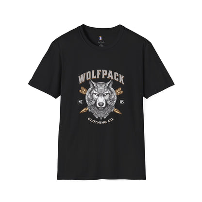 Wolfpack Graphic Unisex T-Shirt, Casual Wear, Gift for Nature Lovers, Outdoorsy Shirt, Unique Wolf Design, Perfect for Hiking