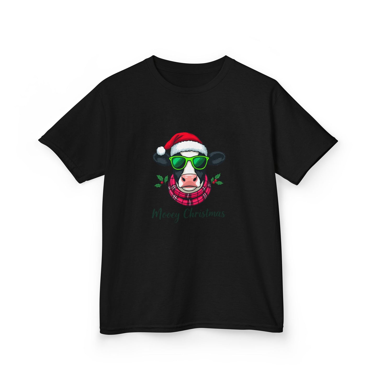 Moovey Christmas Cow Kids Tee - Holiday Fun!