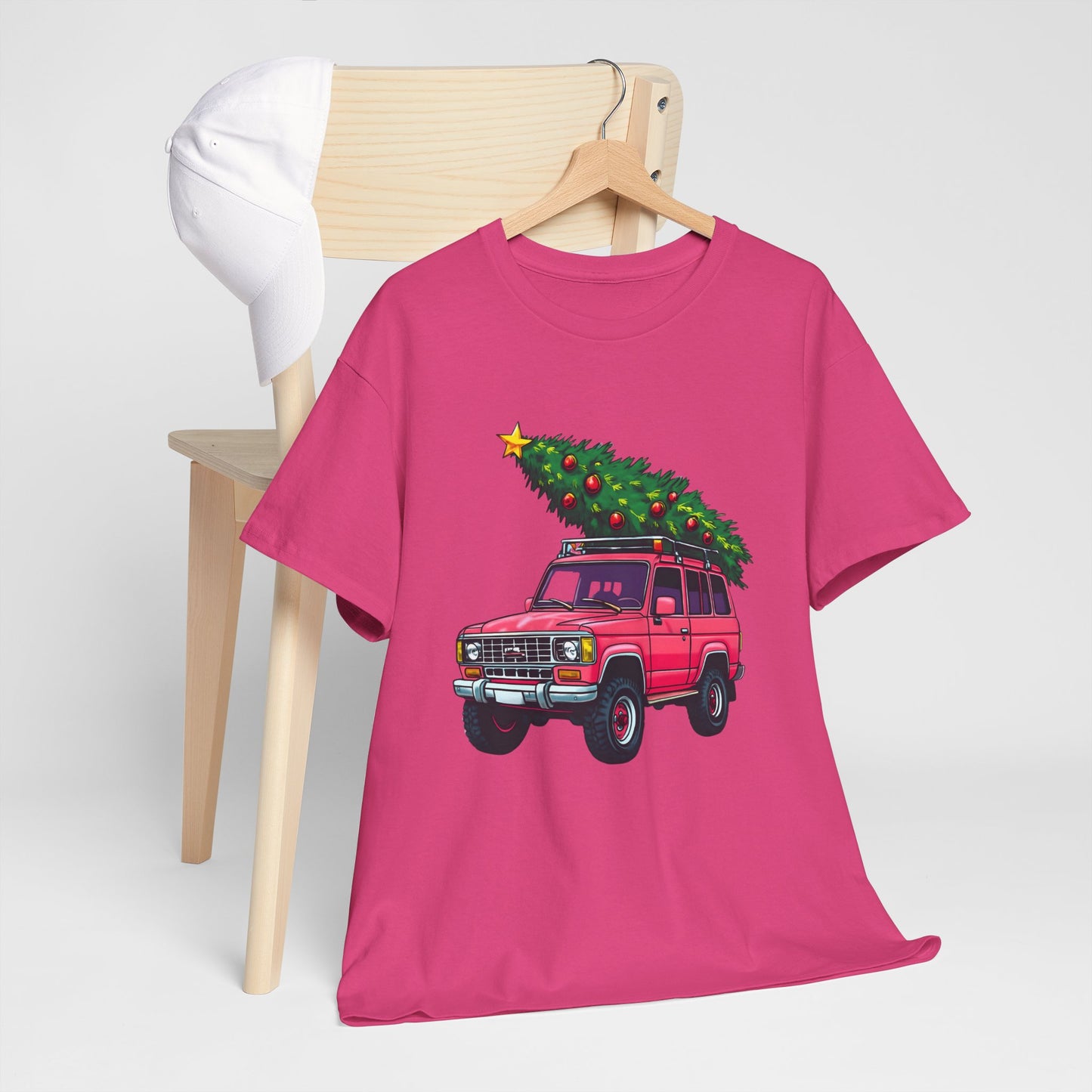 Pink SUV Christmas Tree Tee