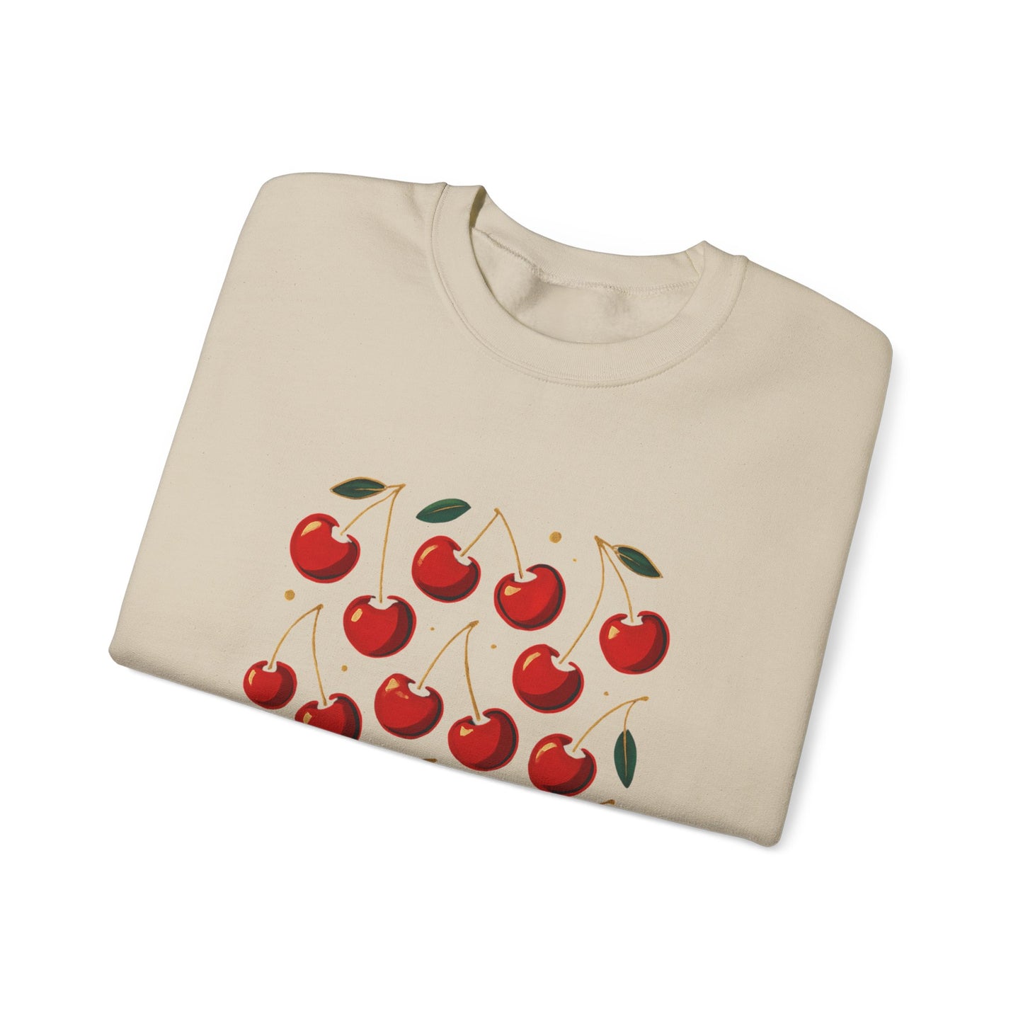 Cherry Bomb Crewneck Sweatshirt — Retro Cherry Graphic Pullover