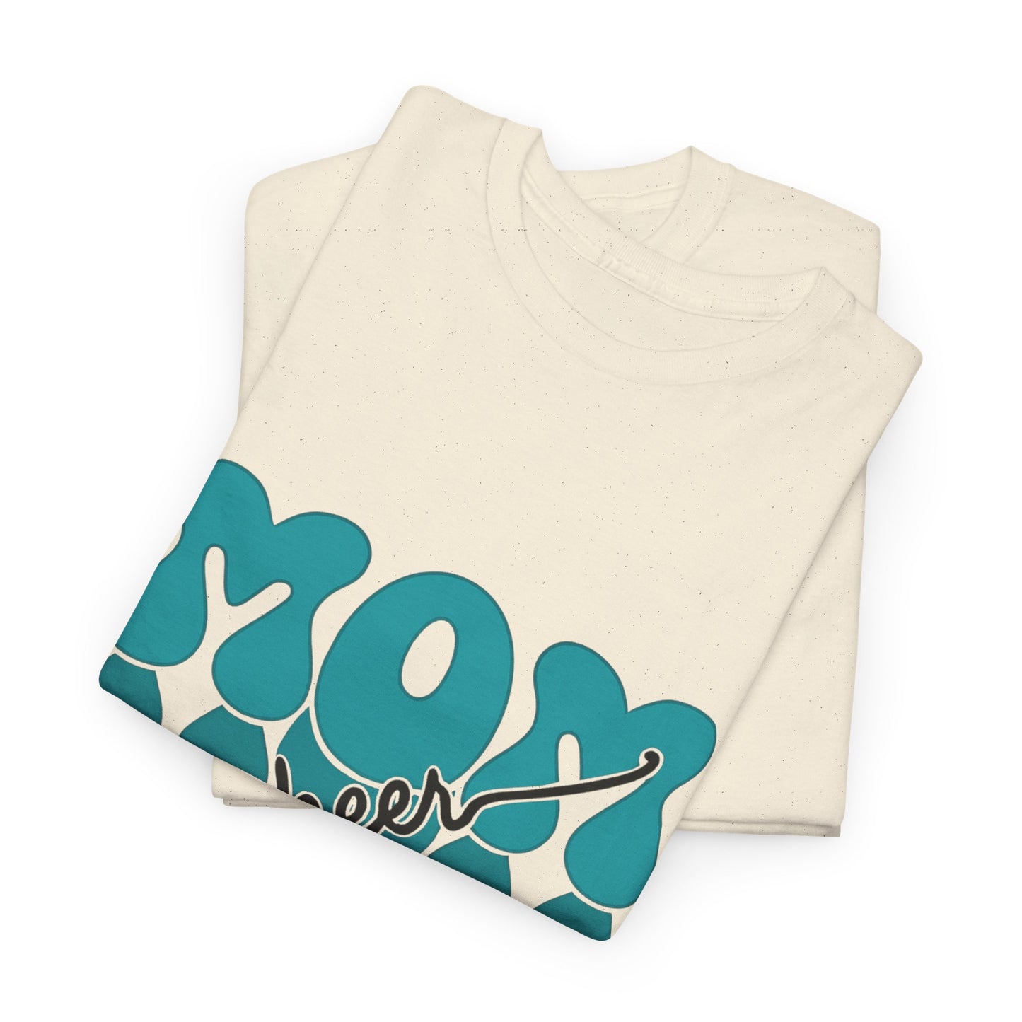 MOM Cheer – Turquoise Spirit Tee