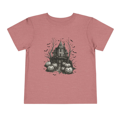 Spooky Halloween House Toddler Christmas Tee