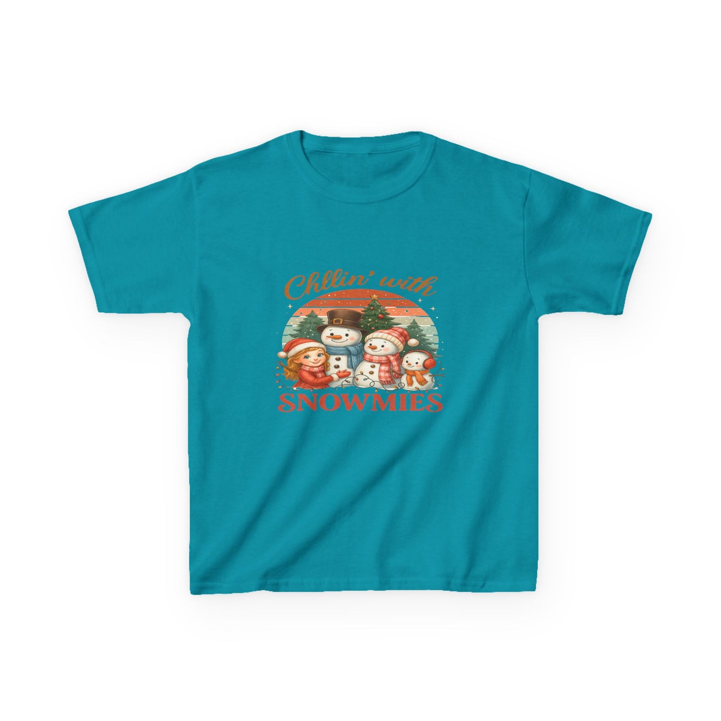 Chillin' with Snowmies Kids Christmas Tee