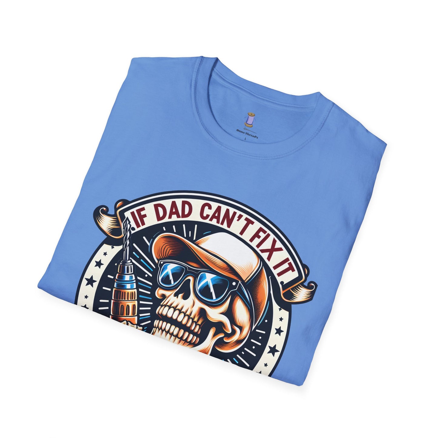 Cool Dad Skull T-Shirt | Funny Gift for Dads | Perfect for Birthdays, Father's Day, Casual Wear, Family Gatherings, Halloween