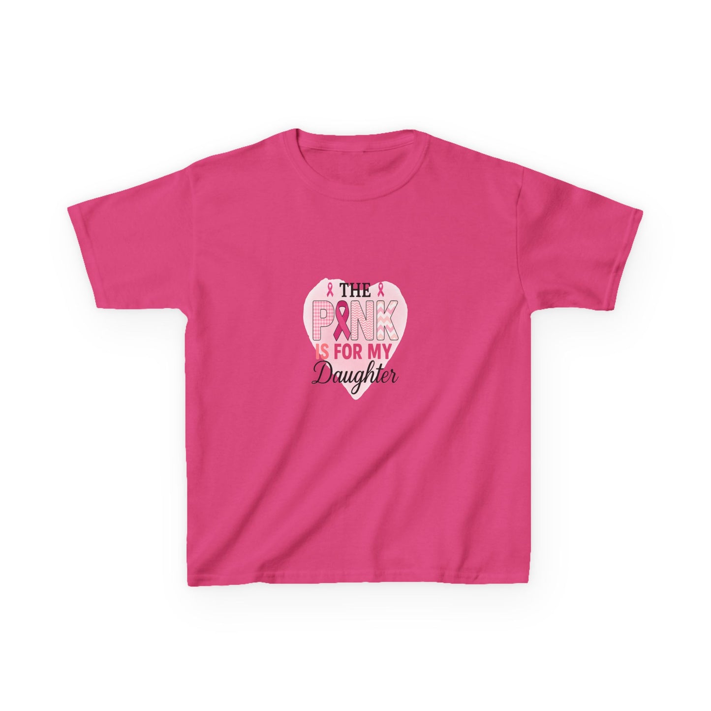 Pink Dinosaur Daughter Tee - Breast Cancer Awareness