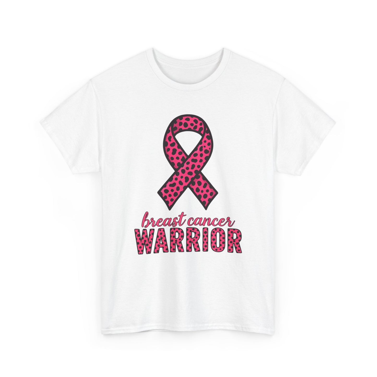 Pink Leopard Ribbon Breast Cancer Awareness Tee