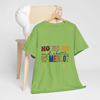 HO HO HO & Merlot Christmas Tee