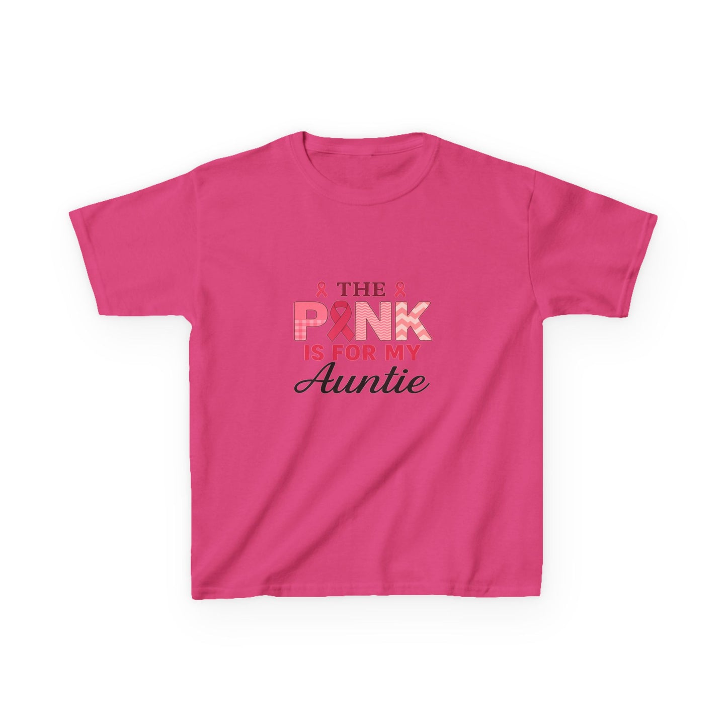 Pink Ribbon Auntie Dinosaur Christmas Tee