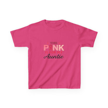 Pink Ribbon Auntie Dinosaur Christmas Tee