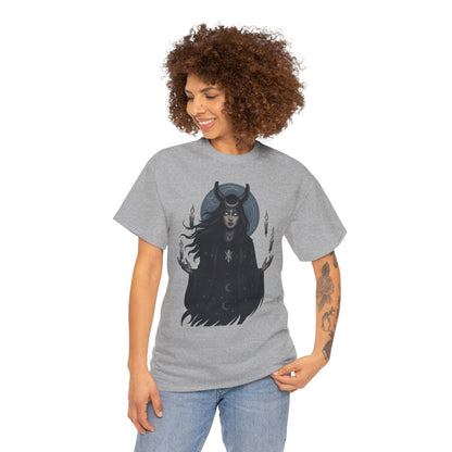 Moonlit Sorceress – Enchanted Candlelight Tee