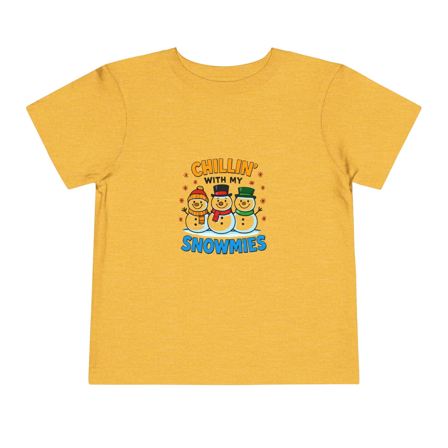 Chillin' with My Snowmies Toddler Christmas Tee