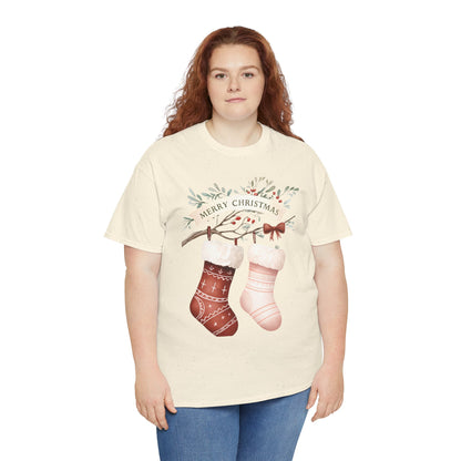 Watercolor Christmas Stocking Tee - Hope & Love