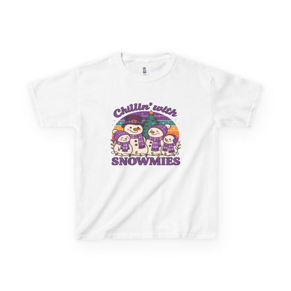 Kids Snowman Tee, Fun Winter T-Shirt, Holiday Gift for Kids, Christmas Apparel, Cute Snowmies Design, Cozy Cotton Tee