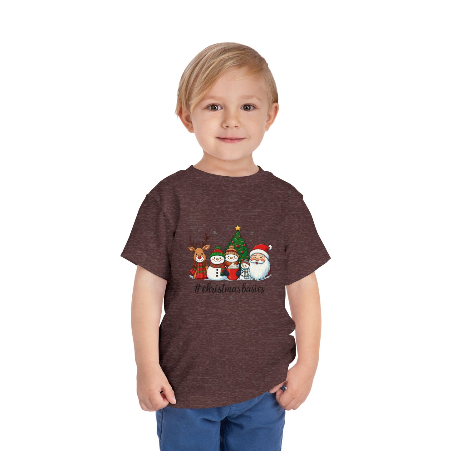 Christmas Basics Toddler Tee - Festive Holiday Fun