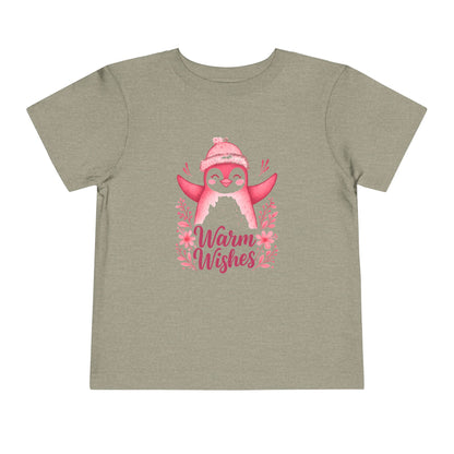 Warm Wishes Penguin Toddler Christmas Tee