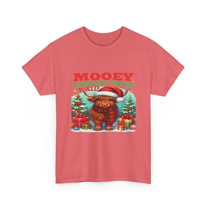 Christmas Highland Cow Tee