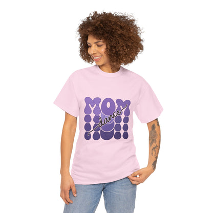 MOM Dance – Purple Letter Stage Spirit Tee