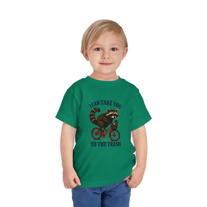 Raccoon Bike Ride Toddler Christmas Tee