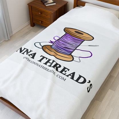 Customizable Cozy Velveteen Plush Blanket - Perfect for Home Decor, Gift for Her, Snuggling, Couch Essential, Warmth & Comfort
