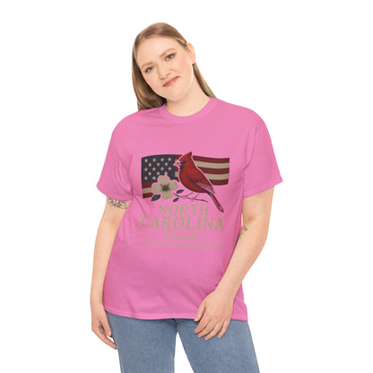 NC Pride: Cardinal, Dogwood & State Flag Tee