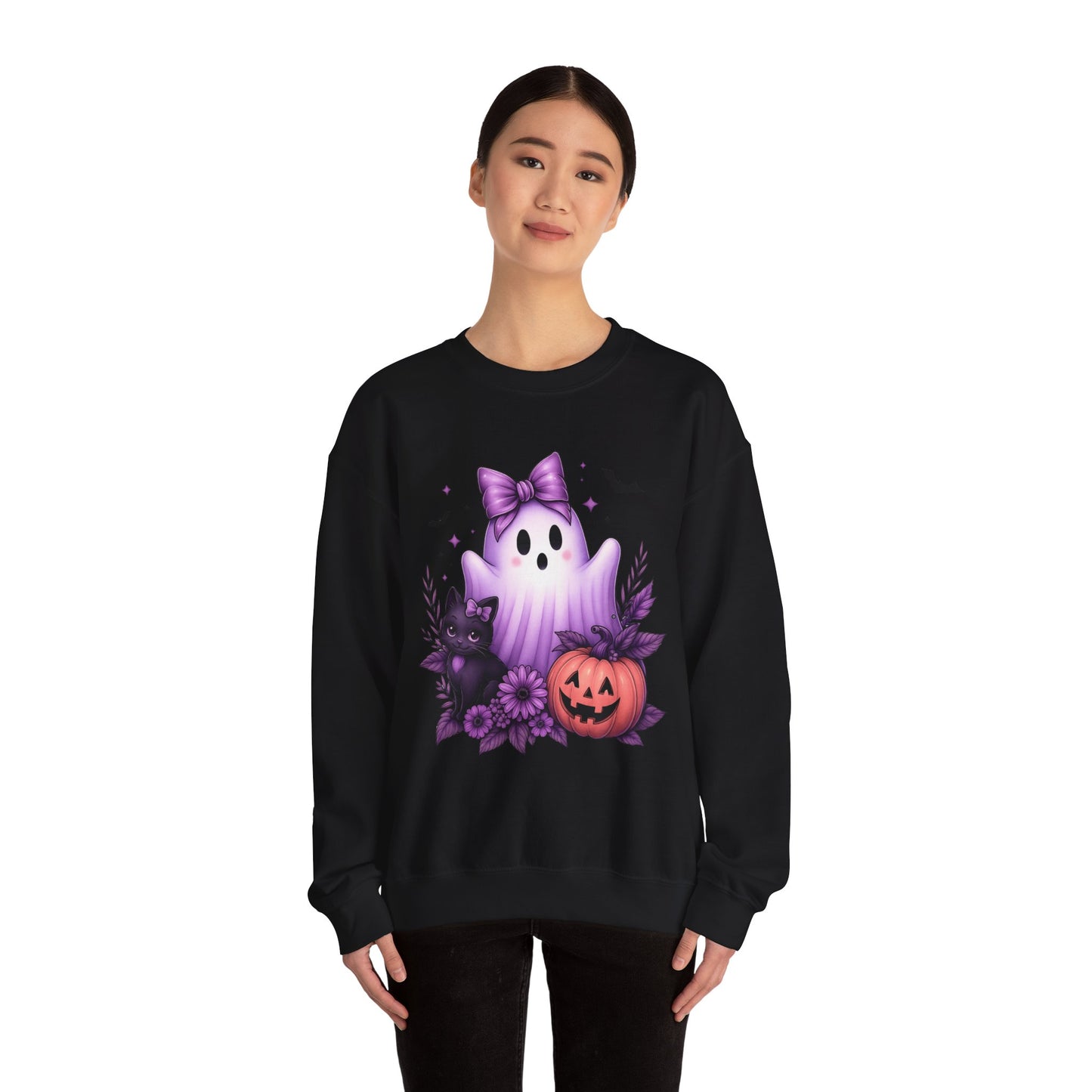 Cute Halloween Ghost Crewneck Sweatshirt