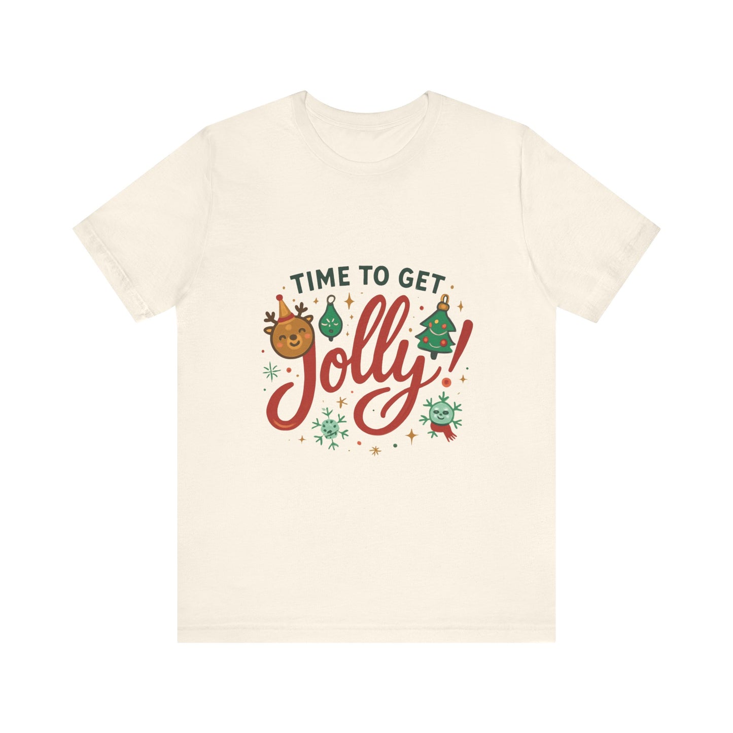 Time to Get Jolly! Christmas Tee — Festive Holiday Graphic T-Shirt
