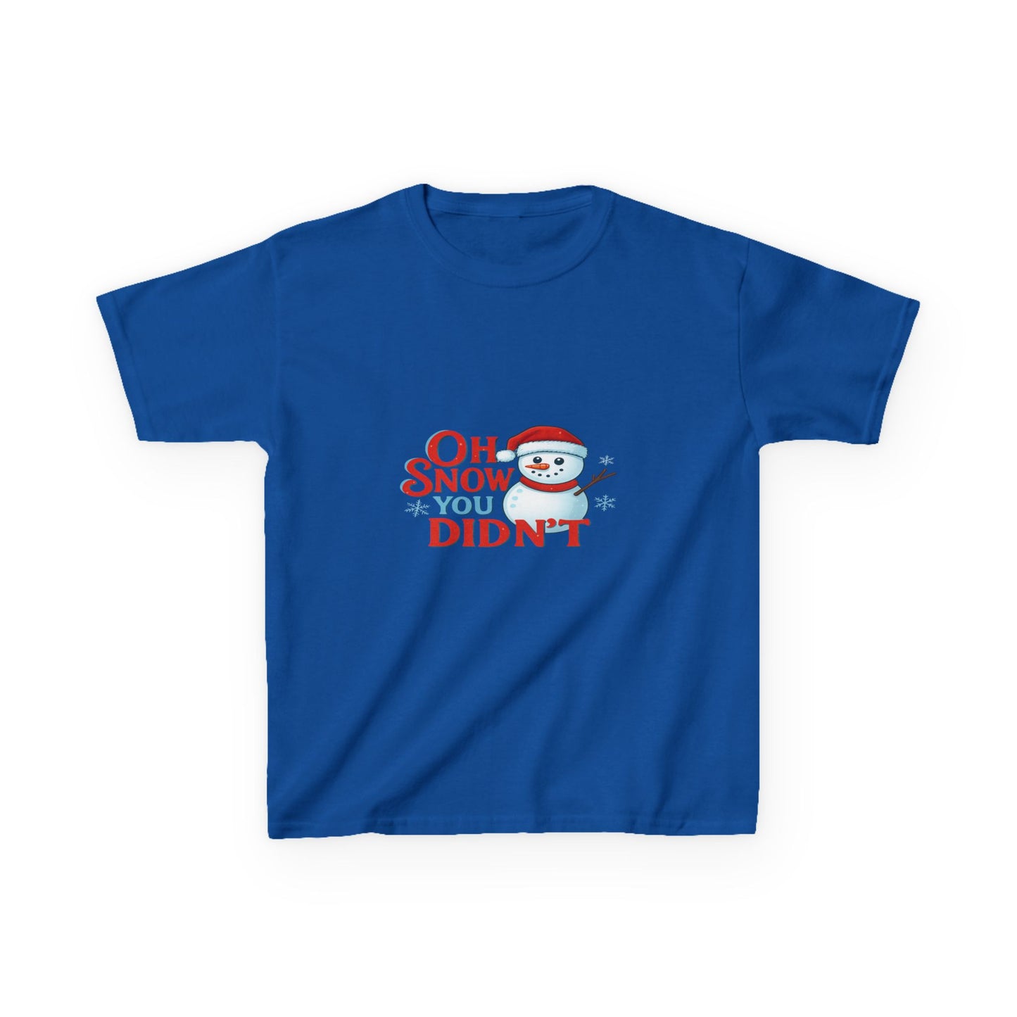 Oh Snow You Didn't! Snowman Dino Christmas Tee