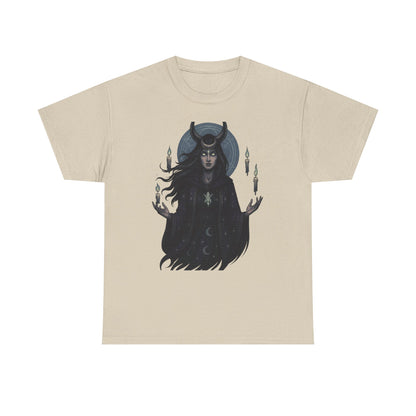 Moonlit Sorceress – Enchanted Candlelight Tee