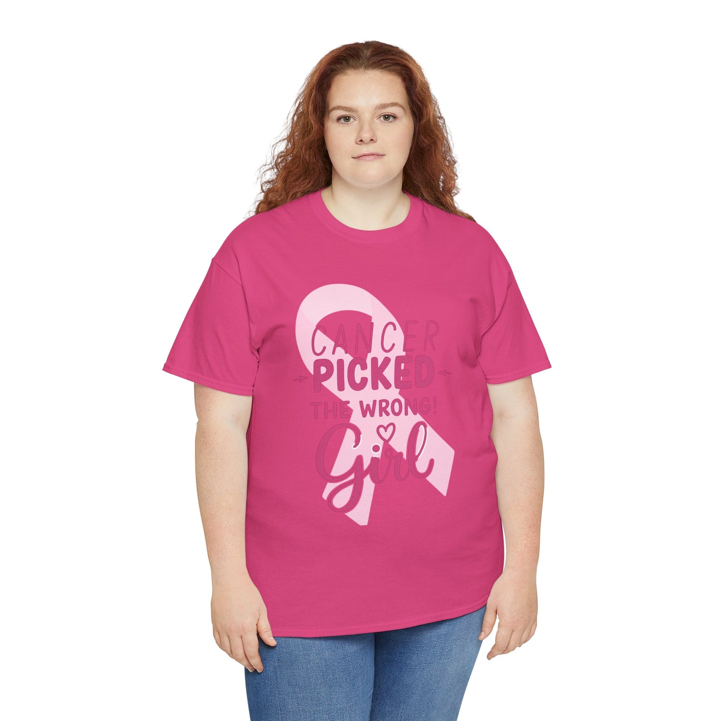 Cancer: The Wrong Picked Girl - Pink Ribbon Tee