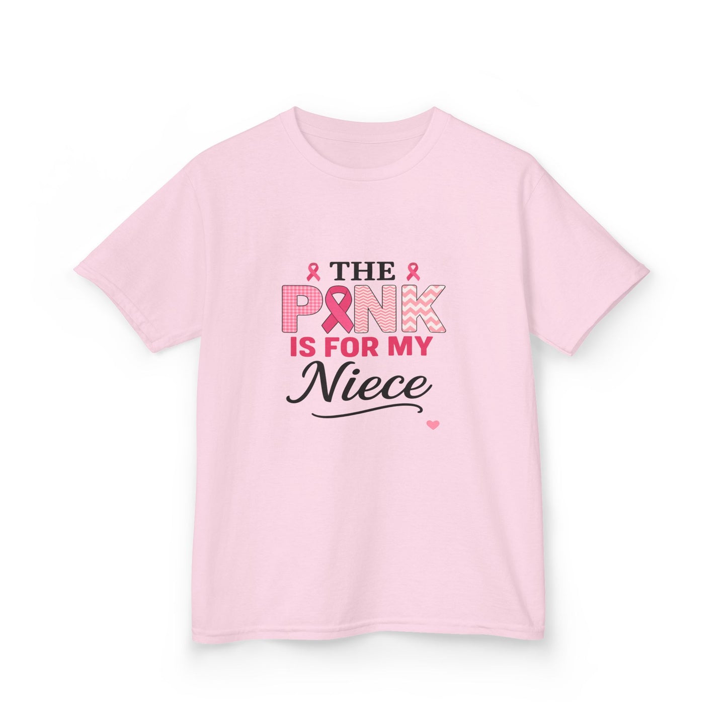 Pink Ribbon Niece Christmas Dino Tee