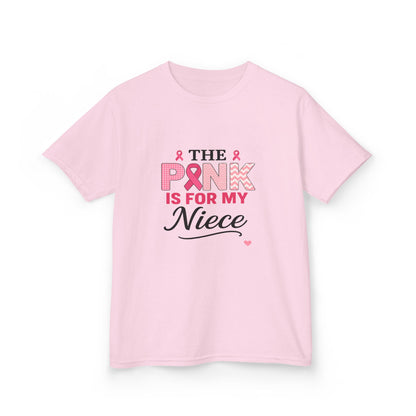 Pink Ribbon Niece Christmas Dino Tee