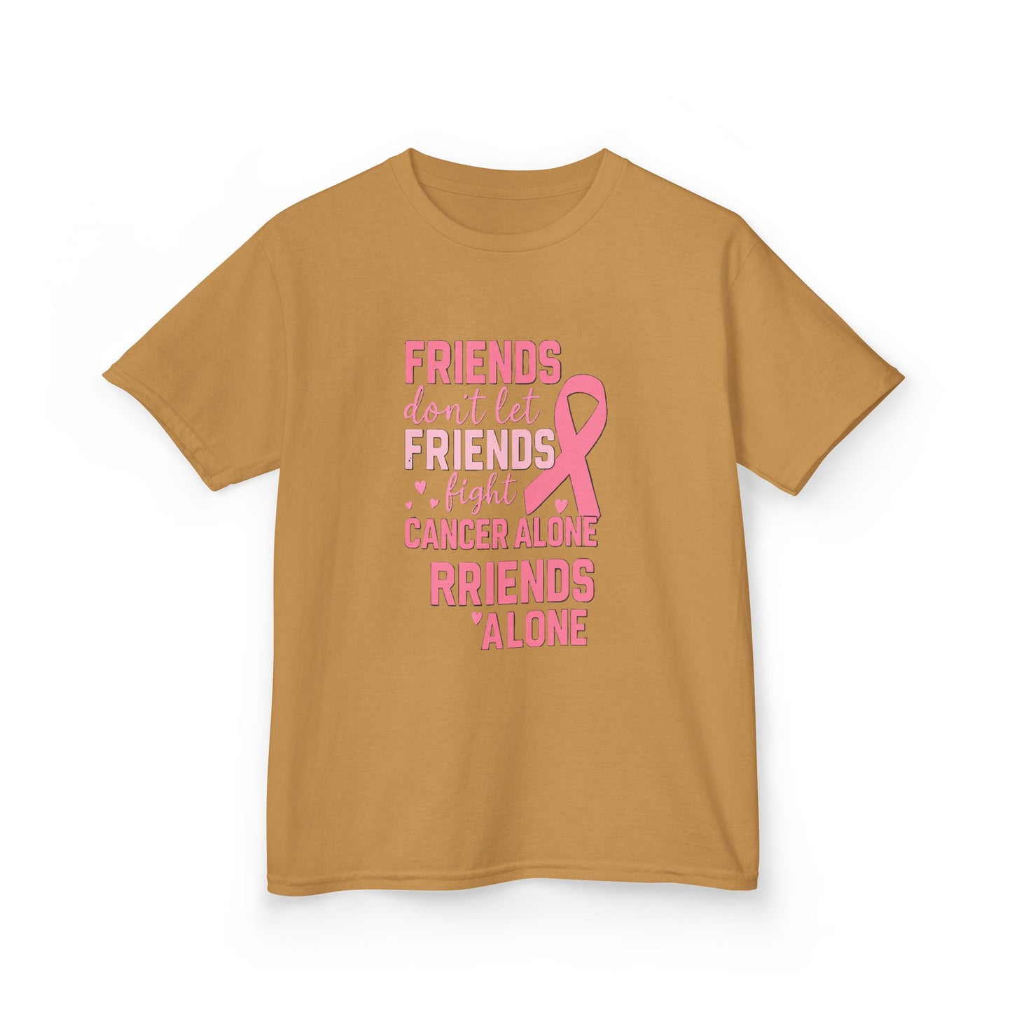 Friends Fight Cancer Alone Tee - Pink Ribbon Kids Shirt