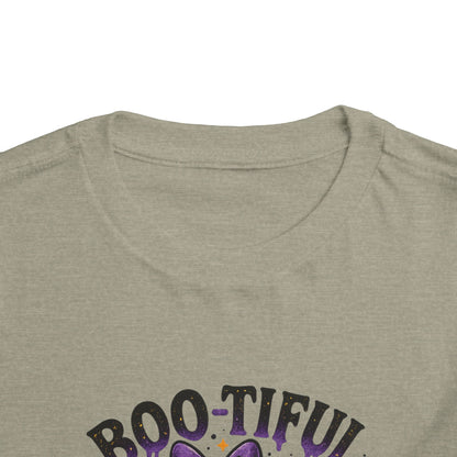 Boo-tiful Ghost Halloween Toddler Tee