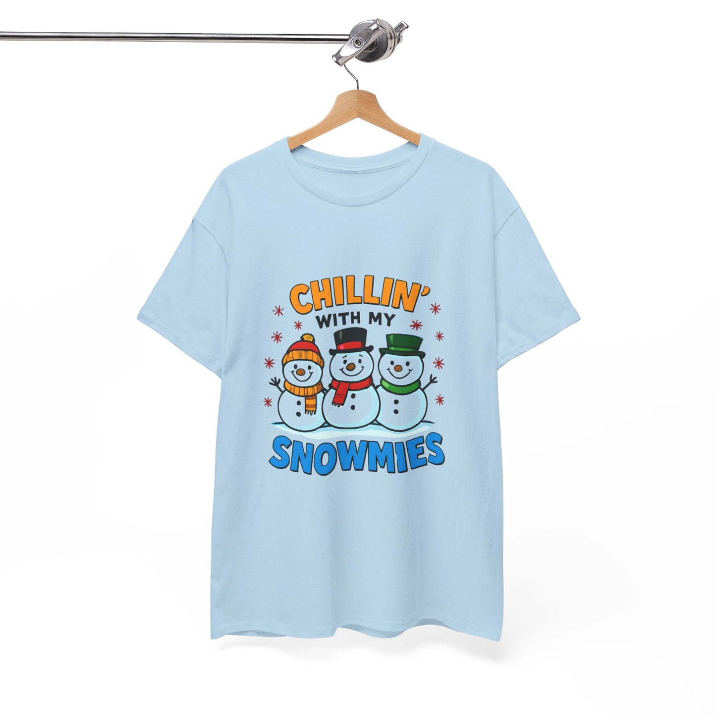 Relajándome con mis amigos de la nieve - Camiseta de concienciación sobre el cáncer
