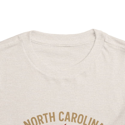 Toddler Tee - NC Cardinal and Dogwood Flower Design