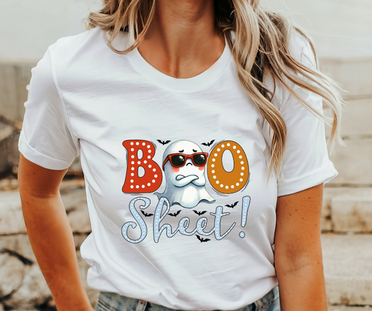 Ghost Boo Sheet Halloween Adult T-Shirt