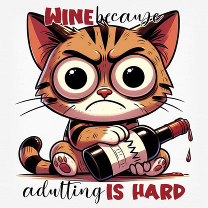 Kitty and Wine Square Ceramic Coaster Set