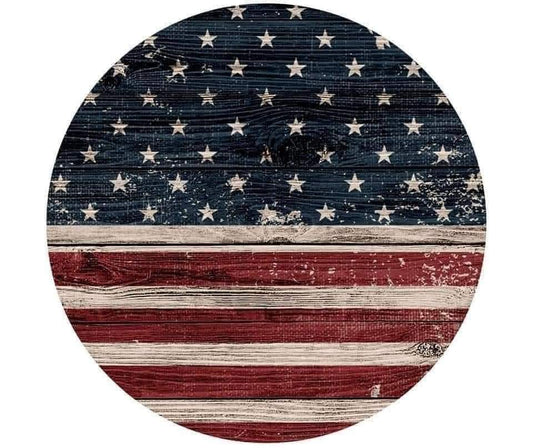 American Flag Ceramic Coaster Set