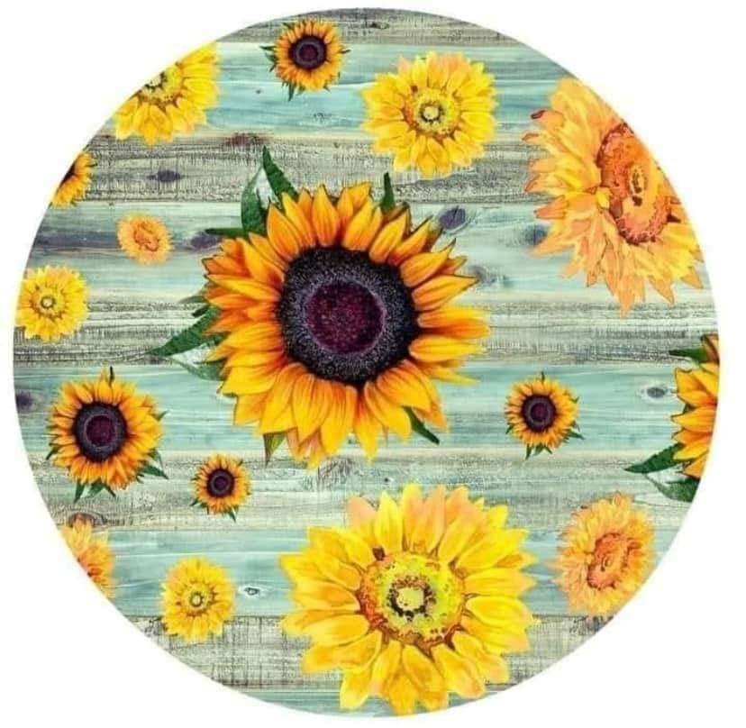 Sunflowers Ceramic Coaster Set