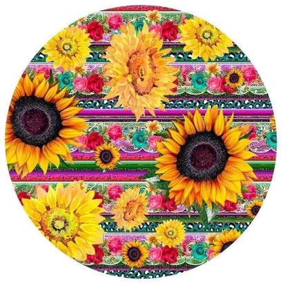 Sunflowers Ceramic Coaster Set