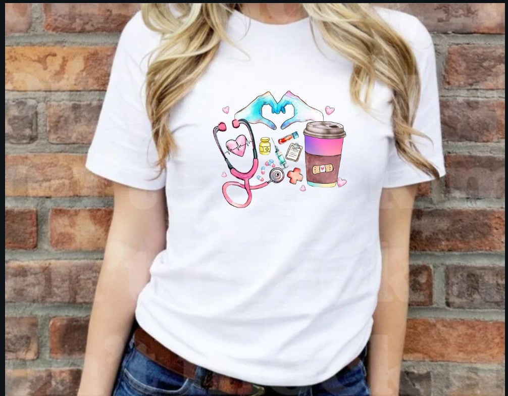 Nurse Love Coffee T-Shirt