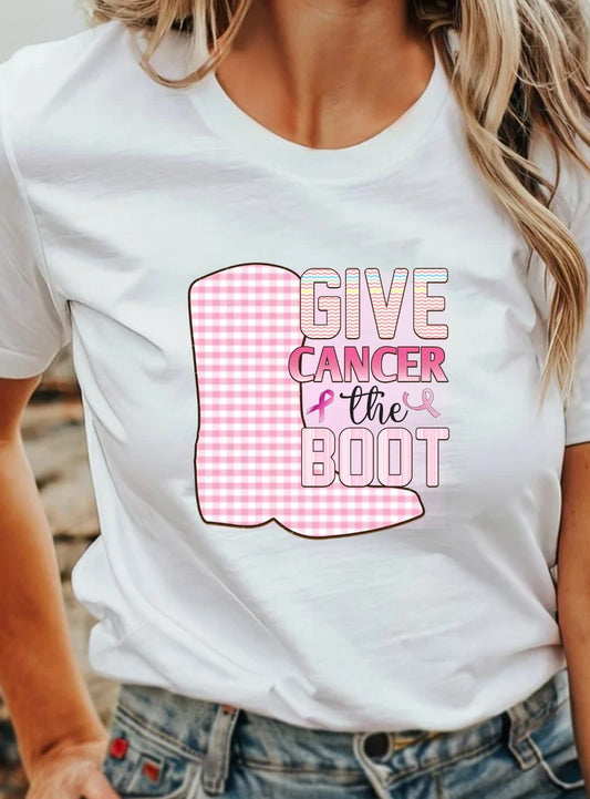 Give Cancer The Boot T-Shirt